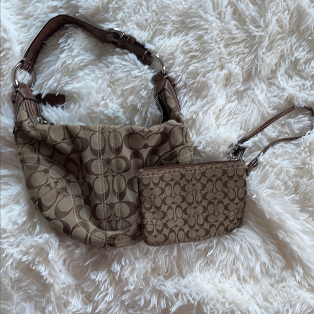 Coach bag and Wrislet bundle